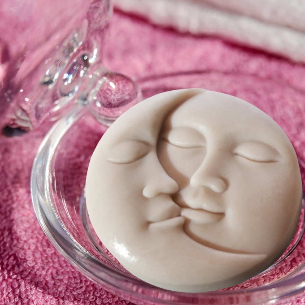 Lemon Verbena Sun Kisses the moon soap bar.